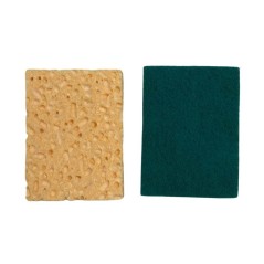 Éponge double face – Type Sponrex – Grande et petite taille – Lot de 10