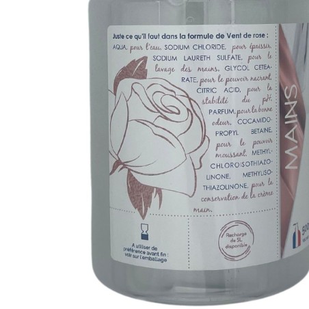 Savon crème mains - Vent de rose