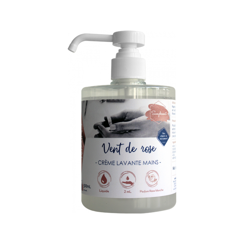 Savon crème mains - Vent de rose