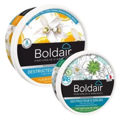 BOLDAIR GEL DESTRUCTEUR D ODEURS FLEUR D ORANGER - BOITE 300GR