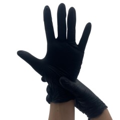Gant nitrile noir non poudrés - Plusieurs tailles disponibles