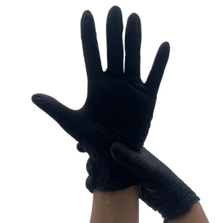 Gant nitrile noir non poudrés - Plusieurs tailles disponibles