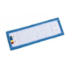 Frange speedy en microfibre bleue avec languettes et oeillets
