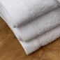 Drap de bain coton blanc 100x200 - Lot de 2