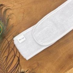 Bandeau éponge blanc coton - Lot de 10