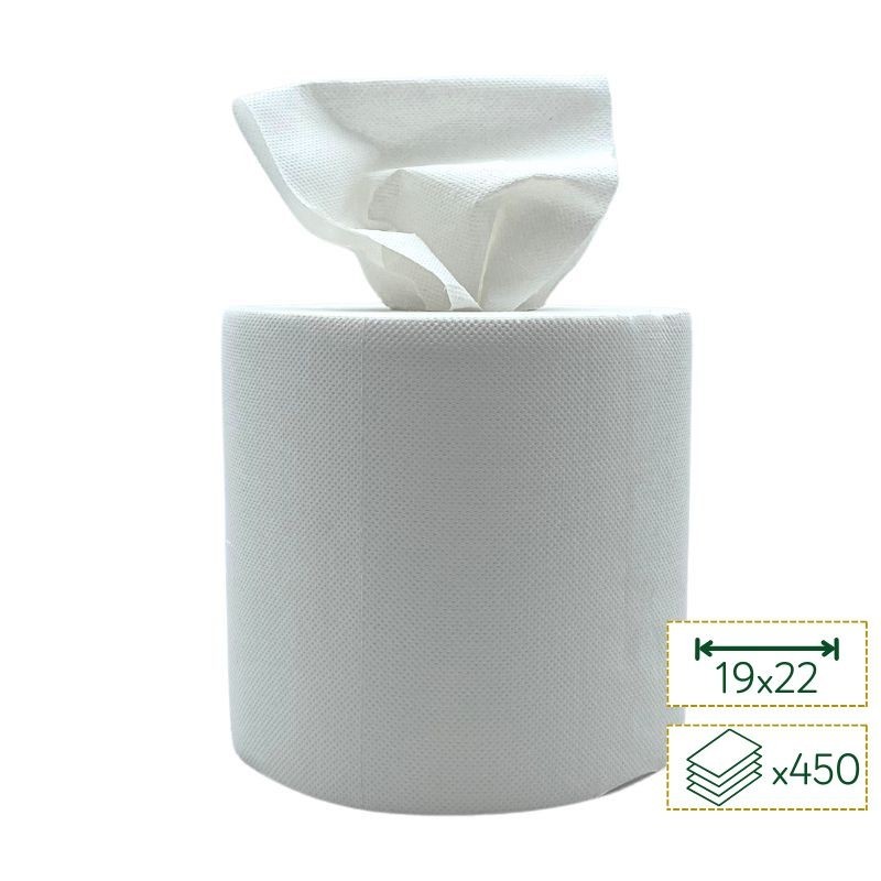 Bobine d'essuyage blanche