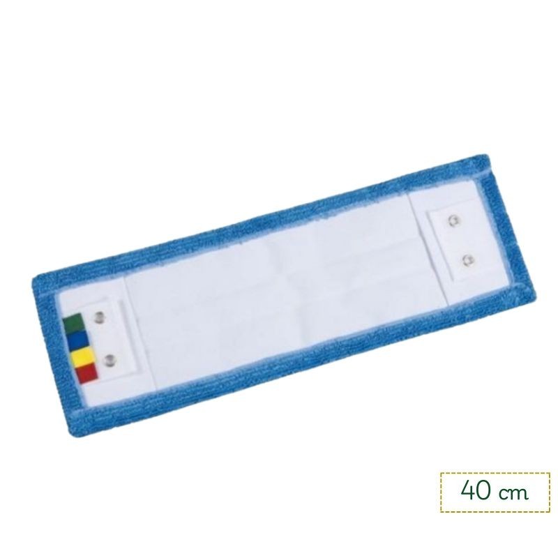 Frange speedy en microfibre bleue avec languettes et oeillets