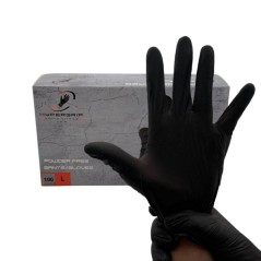 Gant nitrile noir non poudrés - Plusieurs tailles disponibles