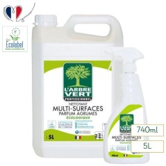 Nettoyant multi-surfaces parfum agrumes - L'arbre Vert - bidon de 5L