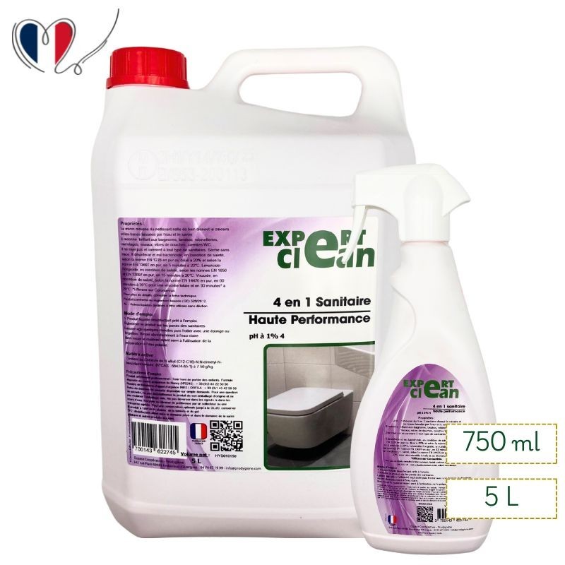 Nettoyant WC 4 en 1 Expert Clean – Hygiène professionnelle pour sanitaires