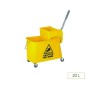 chariot double bac 20 L avec cloison et presse