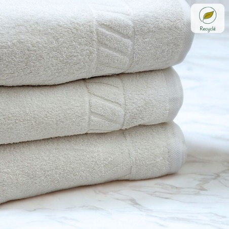 maxi drap de bain professionnel blanc recylé