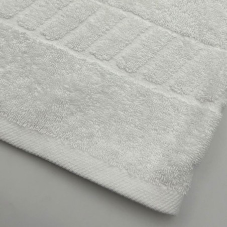 Serviette blanche 100x130 cm – Maxi drap de bain professionnel recyclé  - lot de 2