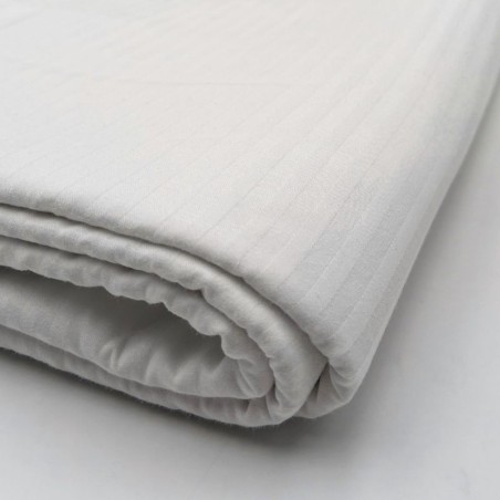 housse de couette hôtel - blanc rayure