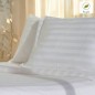 Taie d'oreiller recyclée rayure satinée Hôtel - Lot de 10 Taie d'oreiller recyclée rayure satinée Hôtel - Lot de 10