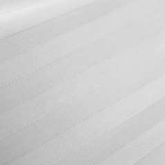 Taie d'oreiller recyclée rayure satinée Hôtel - Lot de 10