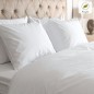 Housses de couette blanches polycoton 50/50 , lit double - lot de 10