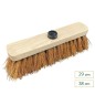 Balai coco en fibres naturelles – Monture bois avec douille à vis