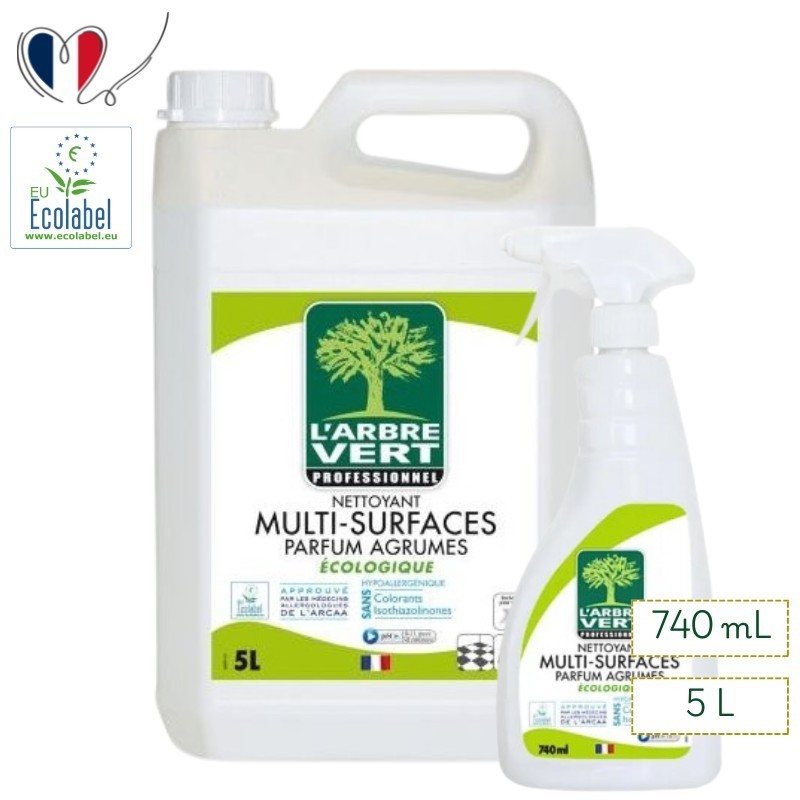 Nettoyant multi-surfaces Écolabel L’ARBRE VERT – Professionnel
