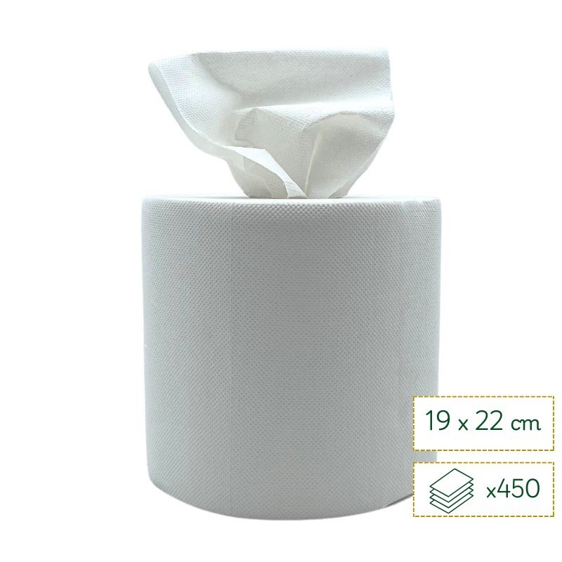 Bobine d’essuyage blanche -Hygiène pro pour instituts & hébergements professionnels