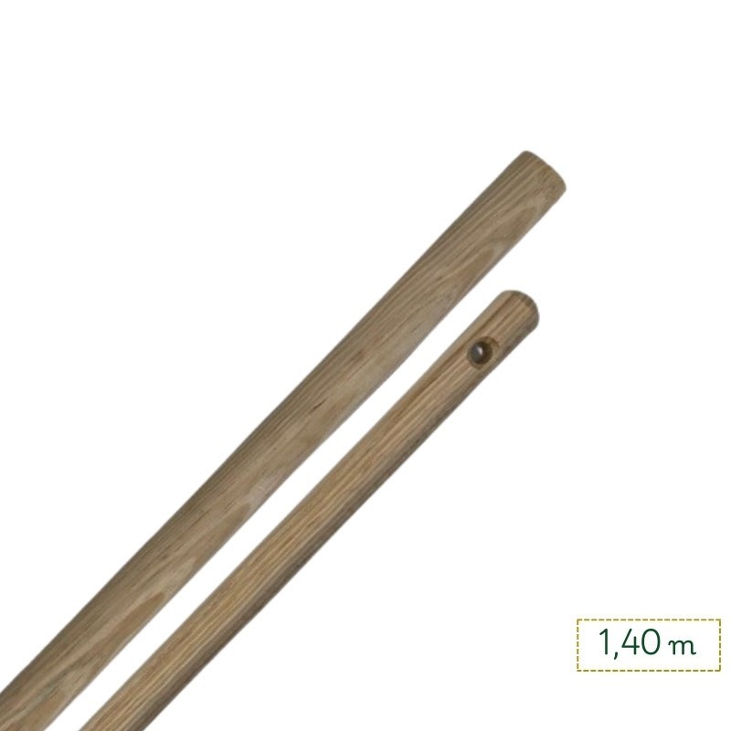 Manche bois Ø28 mm – 1,40 m | Balai Coco et Cantonnier Pro