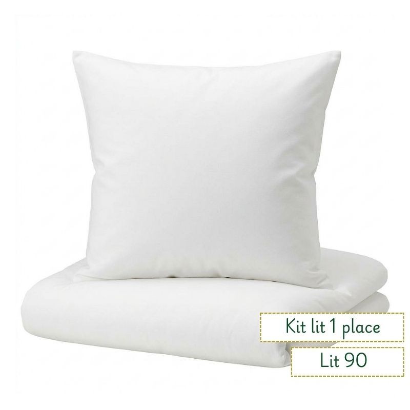 Kit lit 1 place - idéal pour gîtes, conciergeries et locations Airbnb