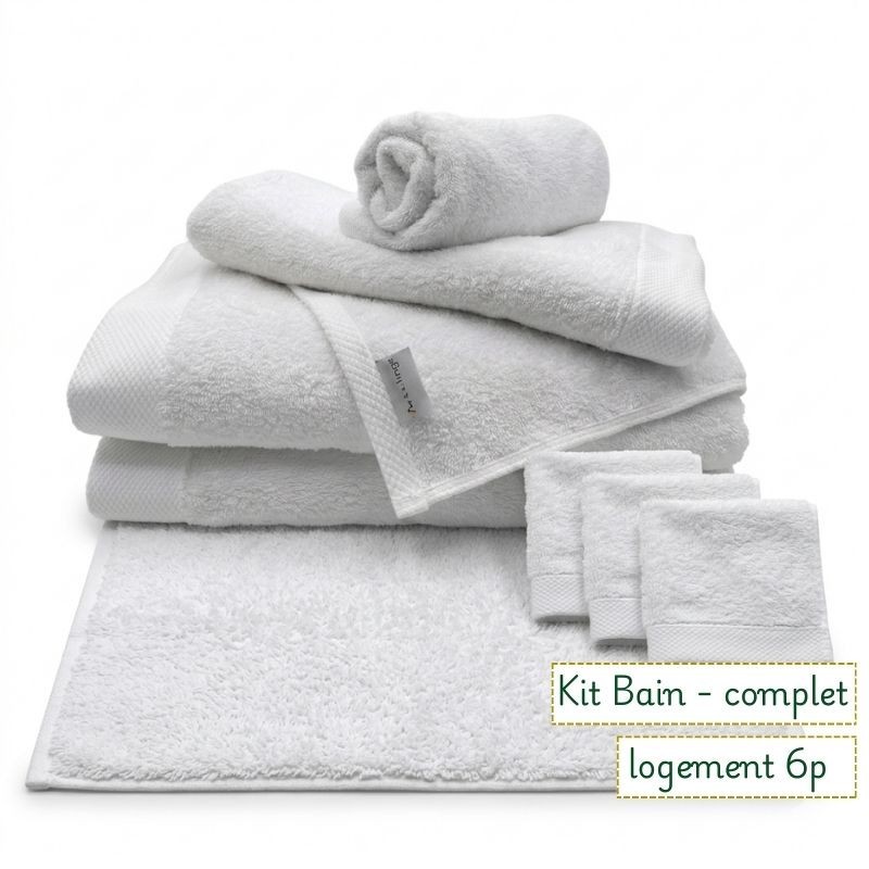 Kit Bain logement 6 personnes - idéal gite, conciergerie, air bnb