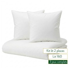 kit complet pour lit 160 idéal professionnel de l'hébergement, gite, conciergerie