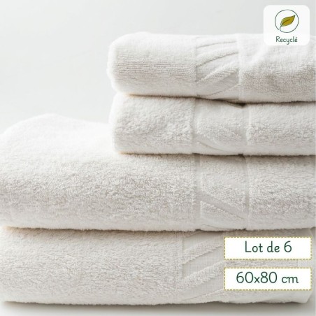 belle pile de serviette 60x80 idéale pour la toilette, qualité premium