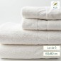 Serviette de toilette recyclée 60x80 Belle qualité pour hebergement, gite  - Lot de 6