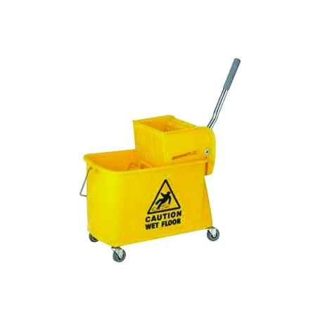 chariot double bac 20 L avec cloison et presse